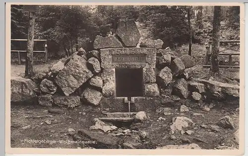 (92501) AK Fichtelgebirge, Weißmainquelle, 1941