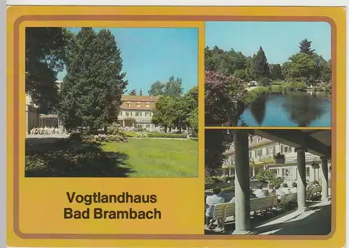 (92454) AK Bad Brambach, Mehrbildkarte, 1987