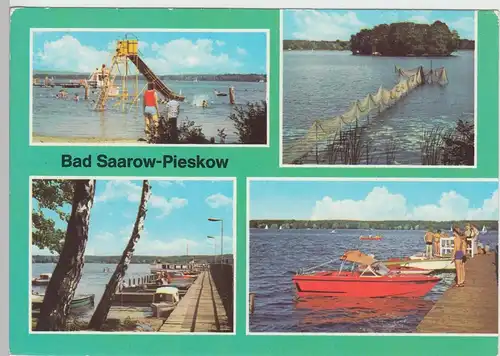 (92354) AK Bad Saarow-Pieskow, Mehrbildkarte, 1983