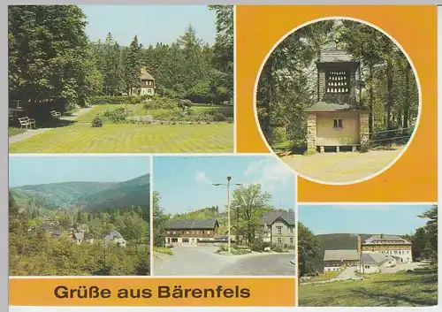 (92271) AK Bärenstein Kr. Dippoldiswalde, Mehrbildkarte, 1989