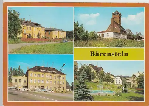(92262) AK Bärenstein (Erz.), Mehrbildkarte, 1988