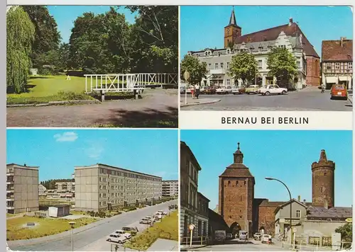 (92224) AK Bernau b. Berlin, Mehrbildkarte, 1978