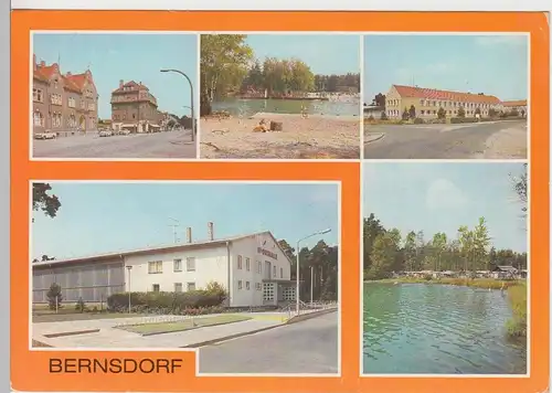 (92218) AK Bernsdorf Kr. Hoyerswerda, Mehrbildkarte, 1985