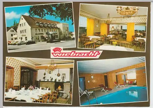 (92213) AK Bielefeld, Hotel Wiebracht, Mehrbildkarte, 1970/80er