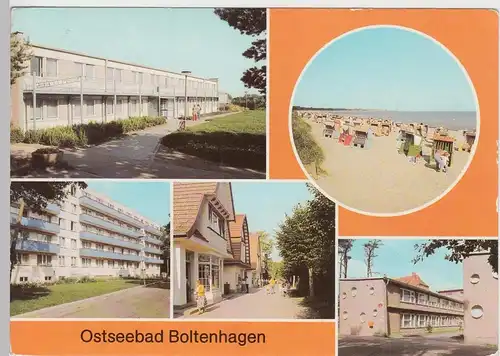 (92172) AK Ostseebad Boltenhagen, Mehrbildkarte, 1985