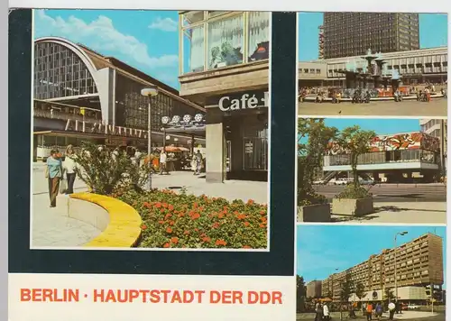 (92106) AK Berlin, Mehrbildkarte, DDR 1981