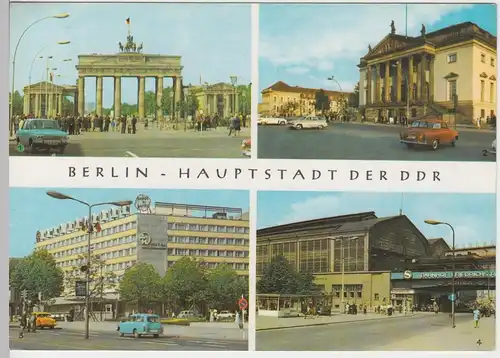 (92037) AK Berlin, Mehrbildkarte, DDR 1970