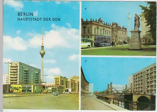 (92033) AK Berlin, Mehrbildkarte, DDR 1971