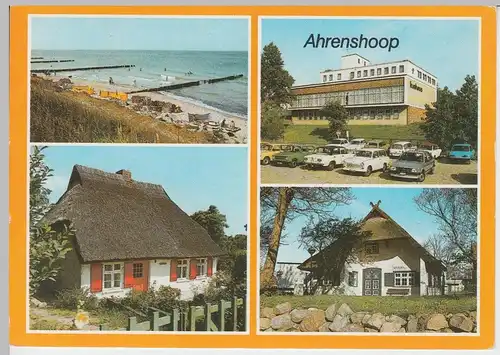 (91925) AK Ahrenshoop, Mehrbildkarte, 1989