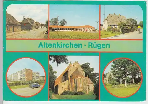 (91902) AK Altenkirchen a. Rügen, Mehrbildkarte, 1980er