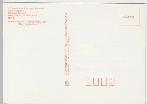 (91892) AK Annaberg Buchholz, Mehrbildkarte, 1988