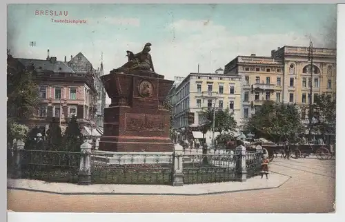 (91661) AK Breslau, Wrocław, Tauentzienplatz, 1910er