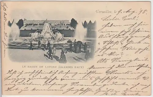 (91580) AK Versailles, Le Bassin de Latone 1898