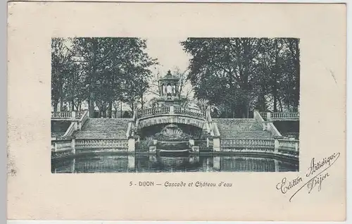 (91577) AK Dijon, Cascade et Chateau d'eau, 1911