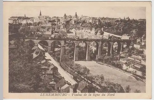 (91553) AK Luxembourg, Viaduc de la ligne du Nord, 1930