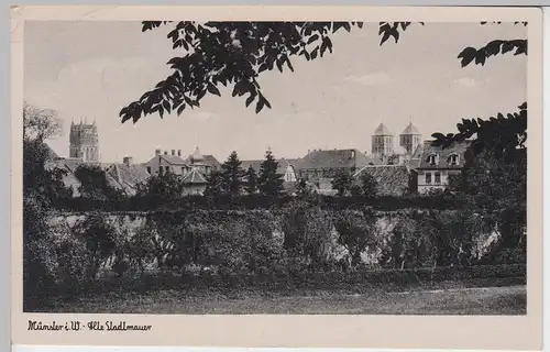 (91417) AK Münster, Westf., alte Stadtmauer 1949