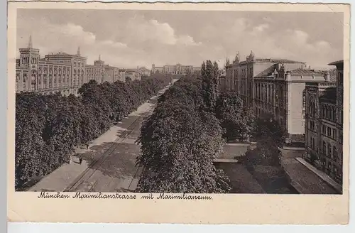 (91409) AK München, Maximilianstraße, Maximilianeum 1939