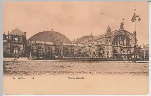 (91186) AK Frankfurt a.M., Hauptbahnhof, bis 1905