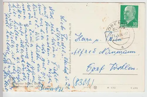 (91149) AK Oberhof i. Thür., Musikzimmer i. Konsum Erholungsheim 1968