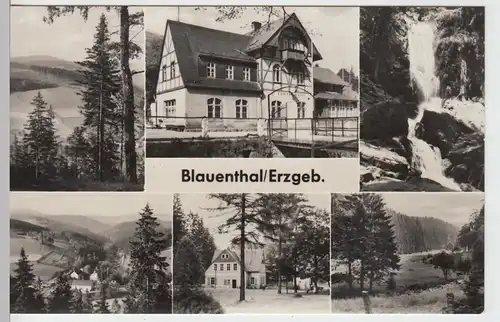 (91118) AK Blauenthal i. Erz., Mehrbildkarte 1968
