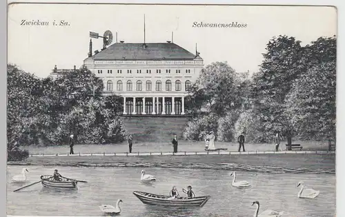(91100) AK Zwickau, Schwanenschloss, vor 1945