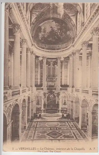 (90986) AK Versailles, Le Château, intérieur de la Chapelle, vor 1945