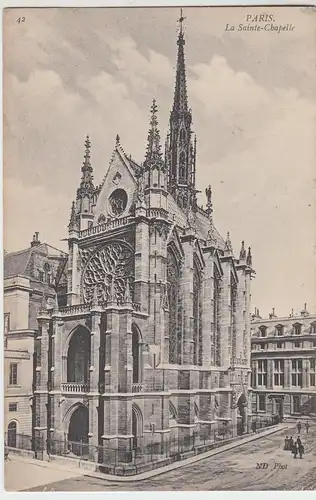 (90983) AK Paris, La Sainte-Chapelle, vor 1945