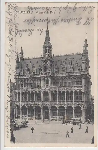 (90972) AK Brüssel, Bruxelles, Maison du Roi, Feldpost 1916