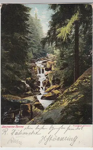 (90919) AK Harz, Steinerne Renne 1904