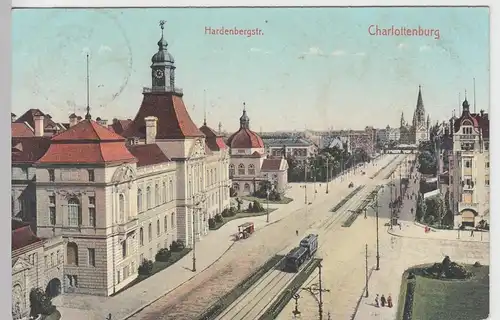 (90829) AK Berlin Charlottenburg, Hardenbergstraße, 1907