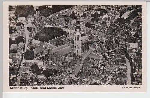 (90654) AK Middelburg, Abdij met Lange Jan, 1927
