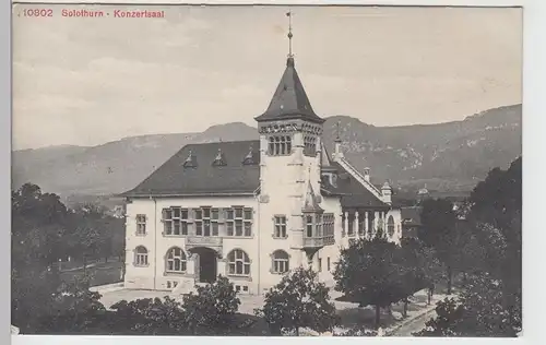 (90610) AK Solothurn, Konzertsaal, vor 1945