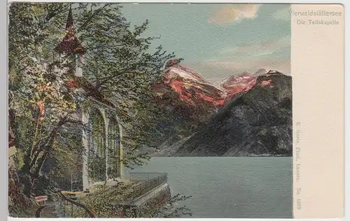 (90598) AK Vierwaldstättersee, Tellskapelle, bis 1905