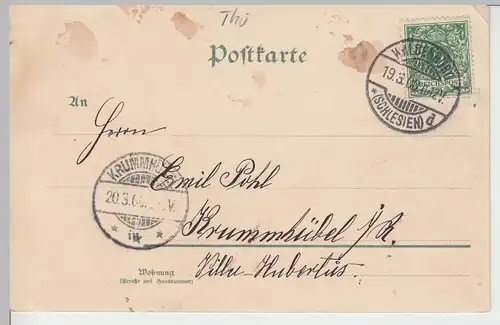 (90420) AK Gruss aus Eisenach, Villa Reuter, 1900