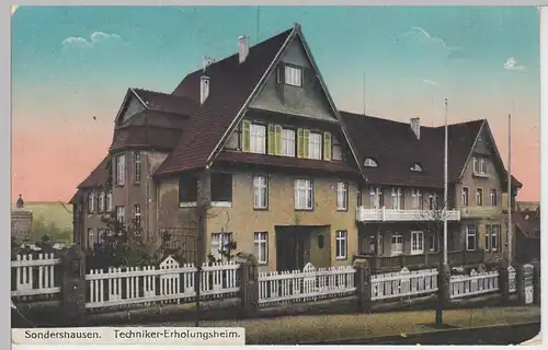 (90402) AK Sondershausen, Techniker-Erholungsheim, 1921