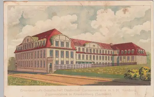(90331) AK Frankenberg i.Sa., Zigarrenfabrik, vor 1945