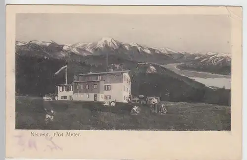 (90236) AK Neureut bei Tegernsee, Neureuthaus 1912