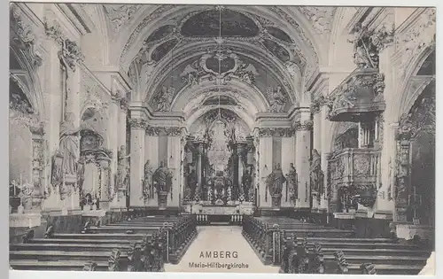 (90179) AK Amberg, Oberpf., Mariahilfberg, Kirche, Inneres, vor 1945