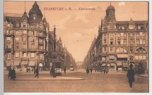 (90112) AK Frankfurt a.M., Kaiserstraße, vor 1945
