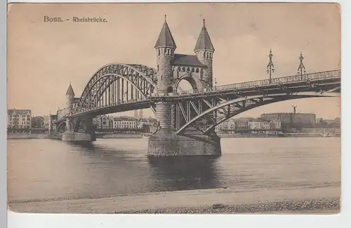 (89983) AK Bonn, Rheinbrücke, vor 1945