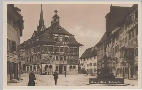 (89559) AK Stein am Rhein, Rathausplatz, vor 1945
