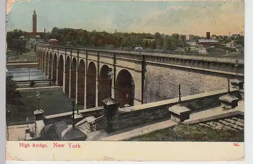 (89548) AK New York, High Bridge, 1909