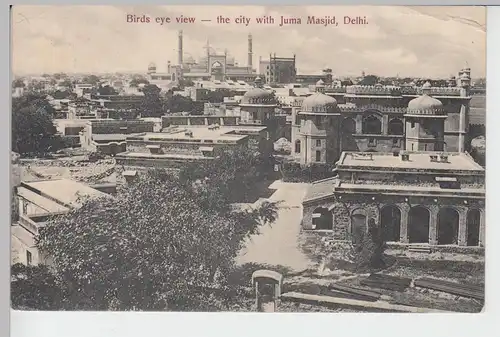 (89541) AK Delhi, City with Juma Masjid, 1911
