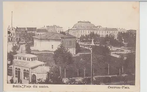 (89472) AK Brăila, Centrum Platz, Feldpost 1918