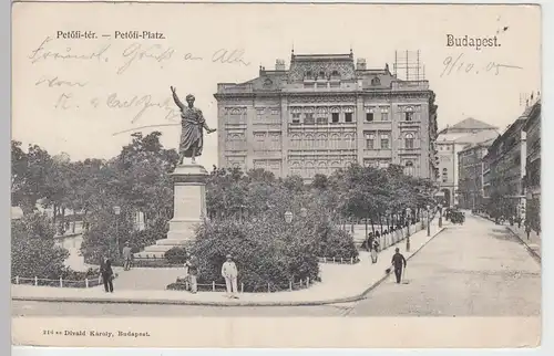 (89458) AK Budapest, Petöfi-tér, 1905
