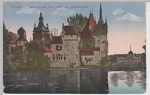 (89451) AK Budapest, Vajda Hunyad vára, vor 1945