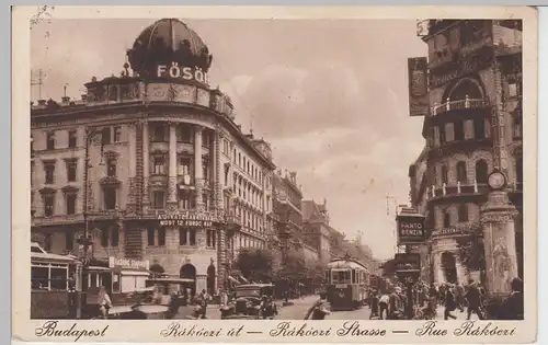 (89442) AK Budapest, Rákóczi út, 1931