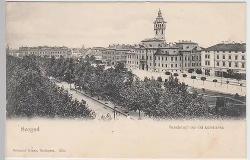 (89423) AK Szeged, Széchényi tér dél-keletirész, bis 1905