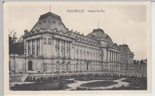 (89382) AK Brüssel, Bruxelles, Palais du Roi, Feldpost 1914-18
