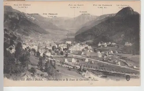 (89356) AK Mont Dore, Panorama, um 1918